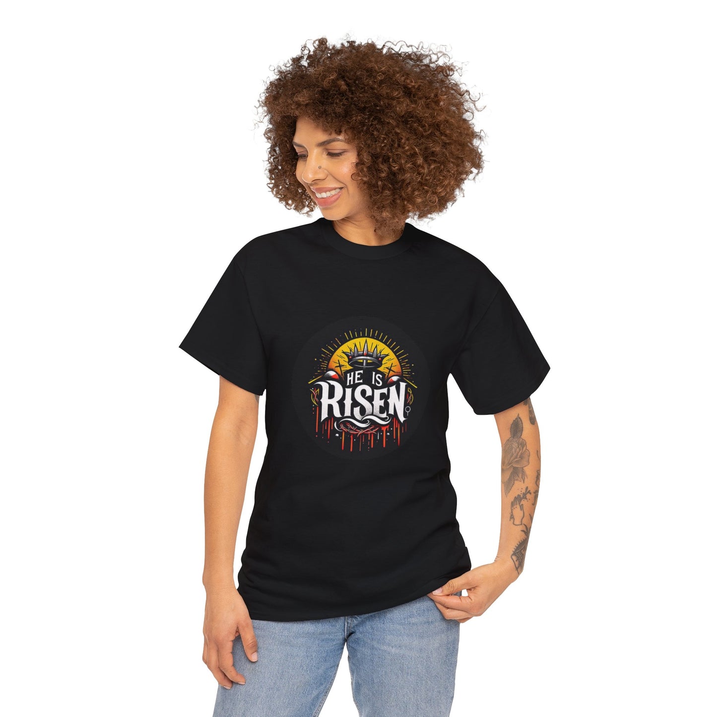 He is Risen! Unisex Heavy Cotton Tee