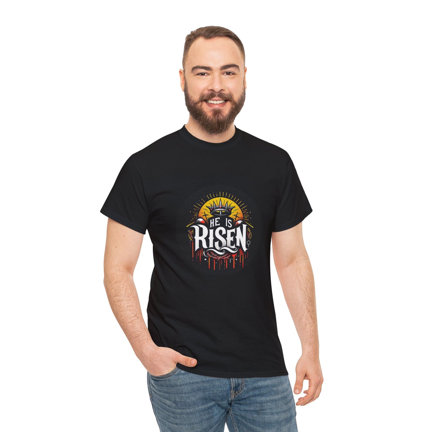 He is Risen! Unisex Heavy Cotton Tee