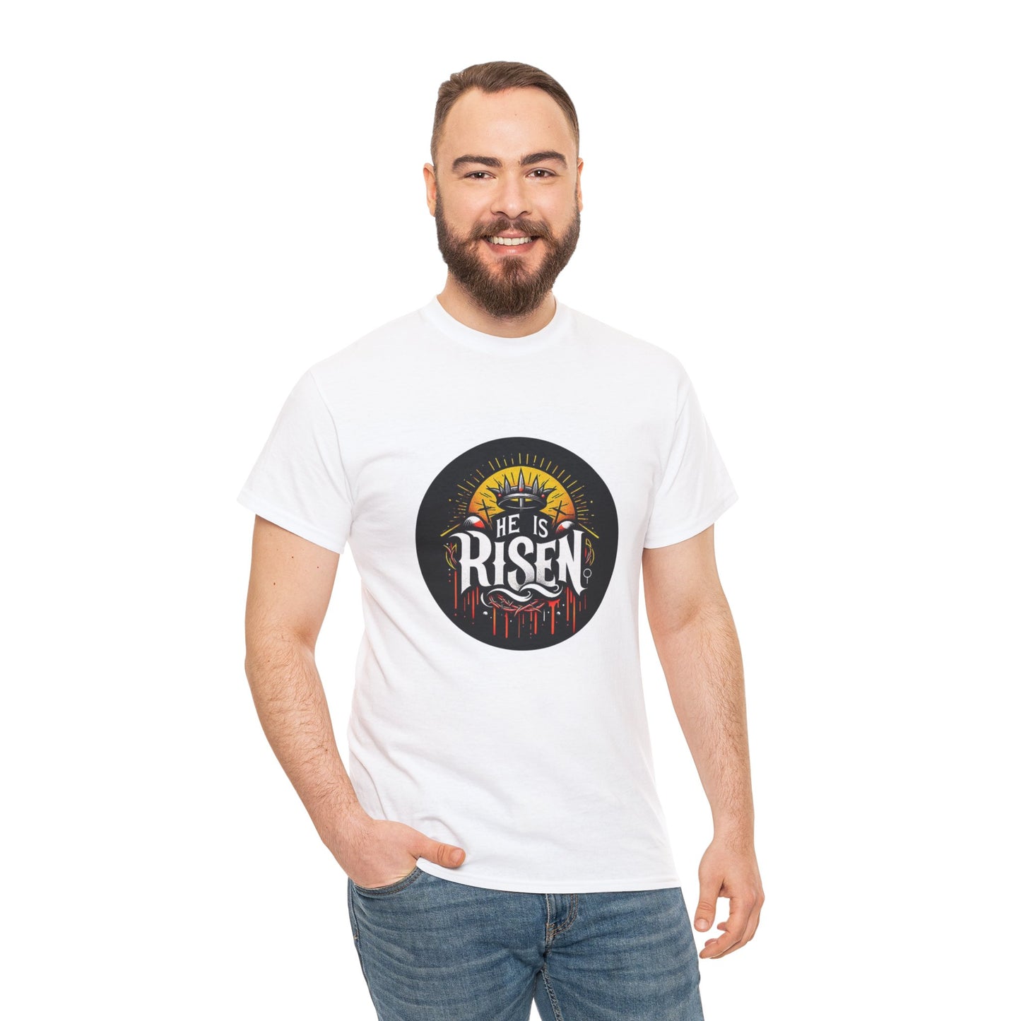 He is Risen! Unisex Heavy Cotton Tee