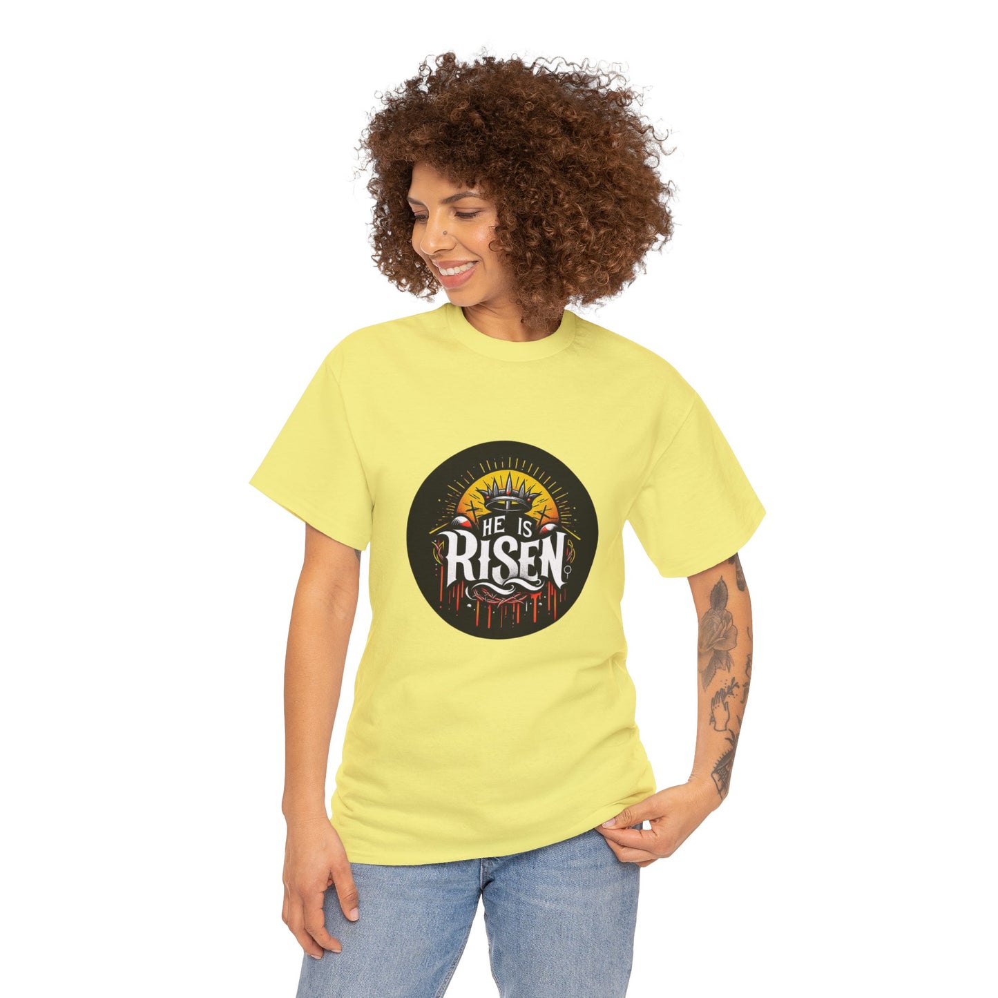 He is Risen! Unisex Heavy Cotton Tee