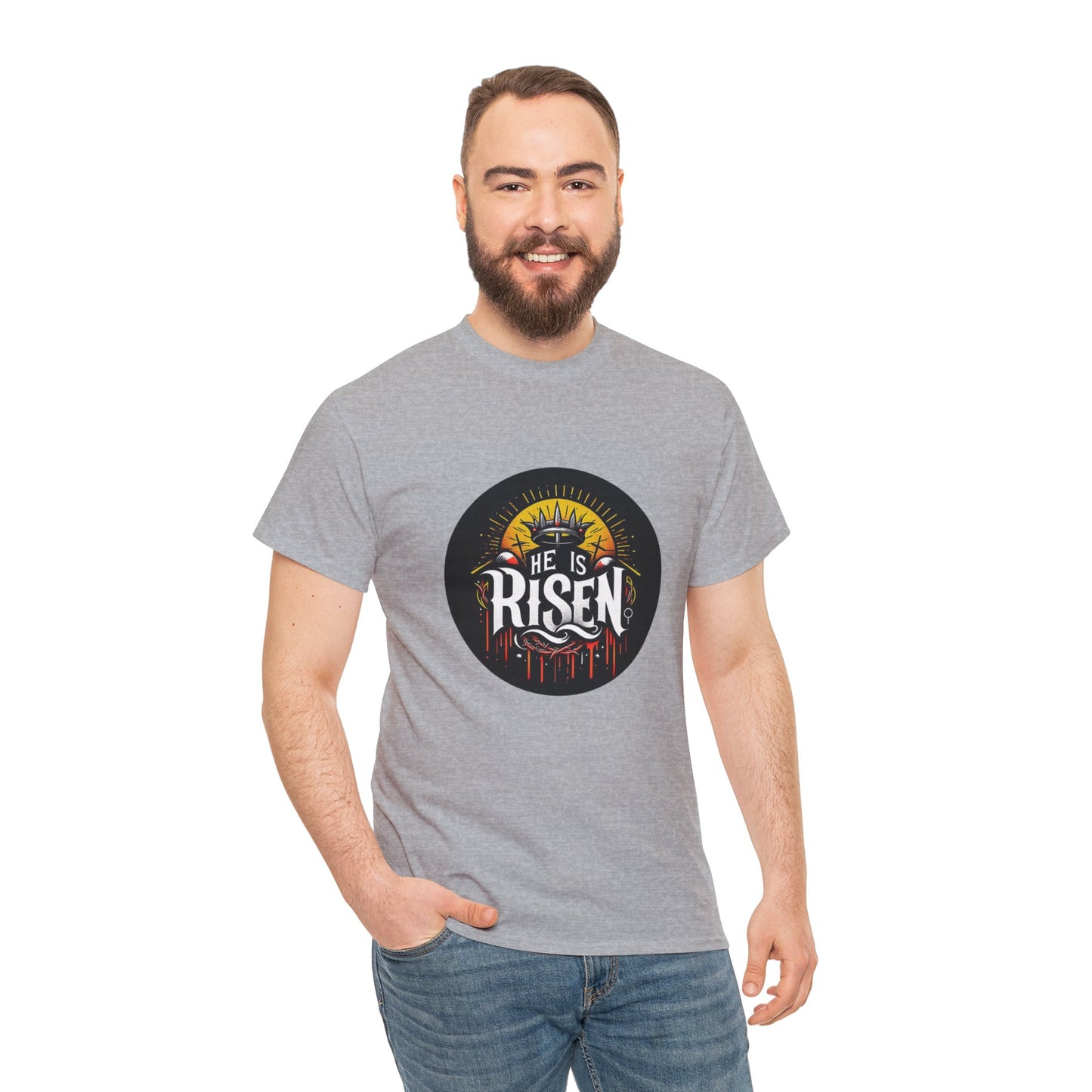 He is Risen! Unisex Heavy Cotton Tee