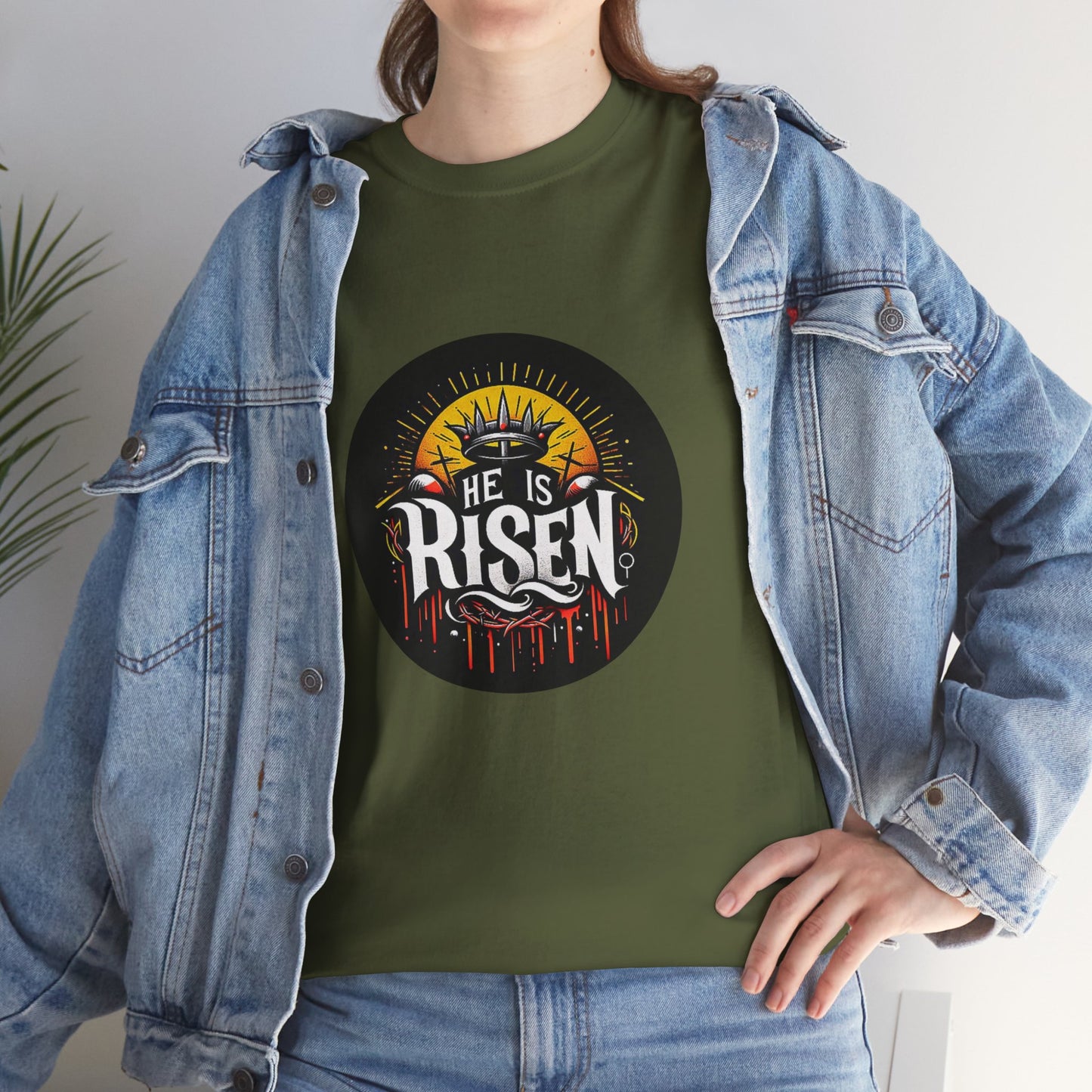 He is Risen! Unisex Heavy Cotton Tee