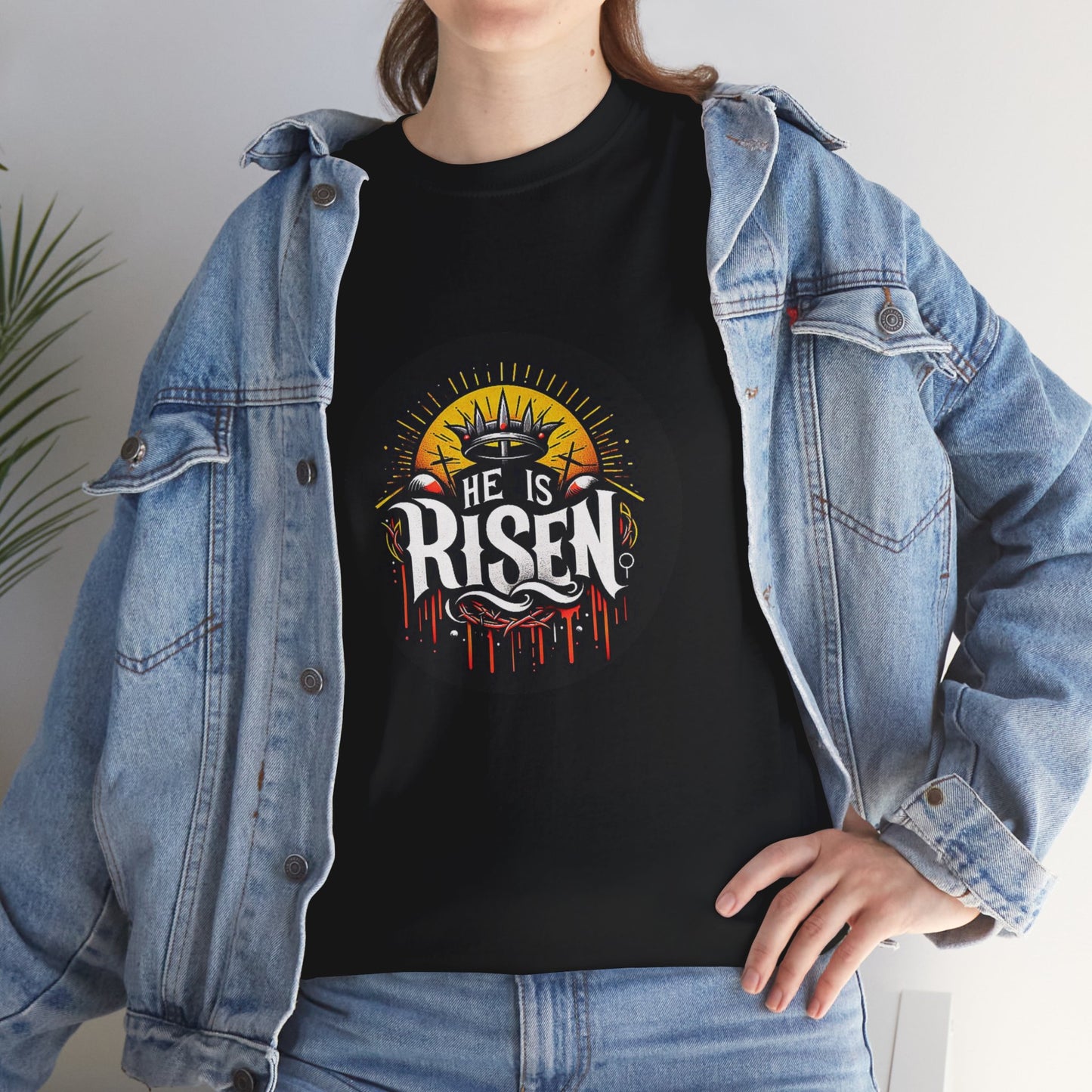 He is Risen! Unisex Heavy Cotton Tee