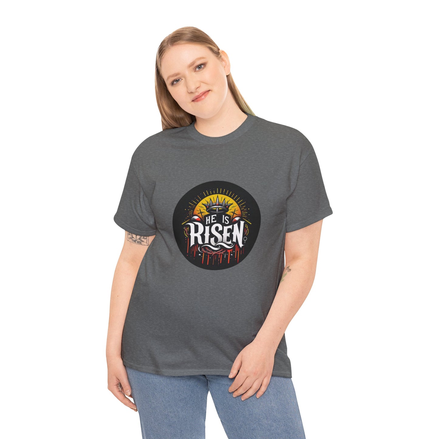 He is Risen! Unisex Heavy Cotton Tee