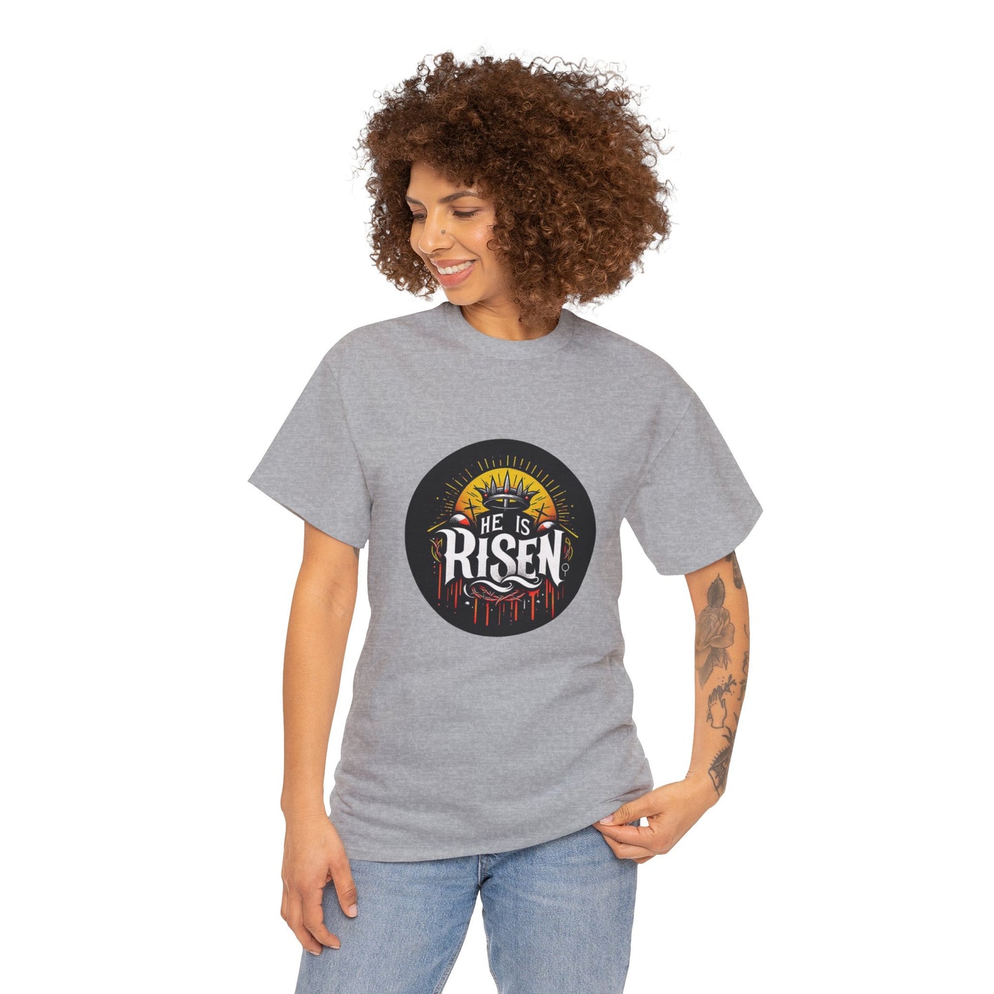 He is Risen! Unisex Heavy Cotton Tee