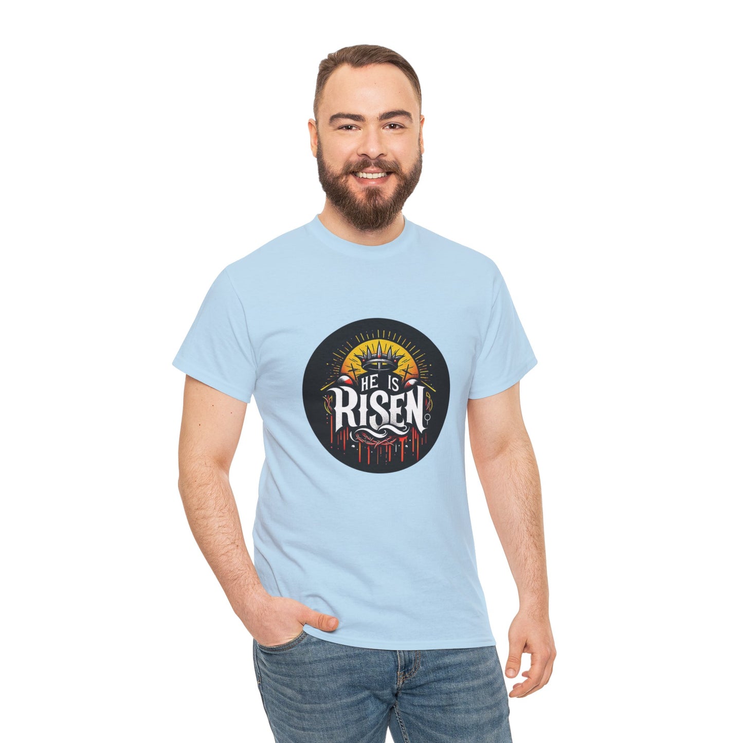 He is Risen! Unisex Heavy Cotton Tee