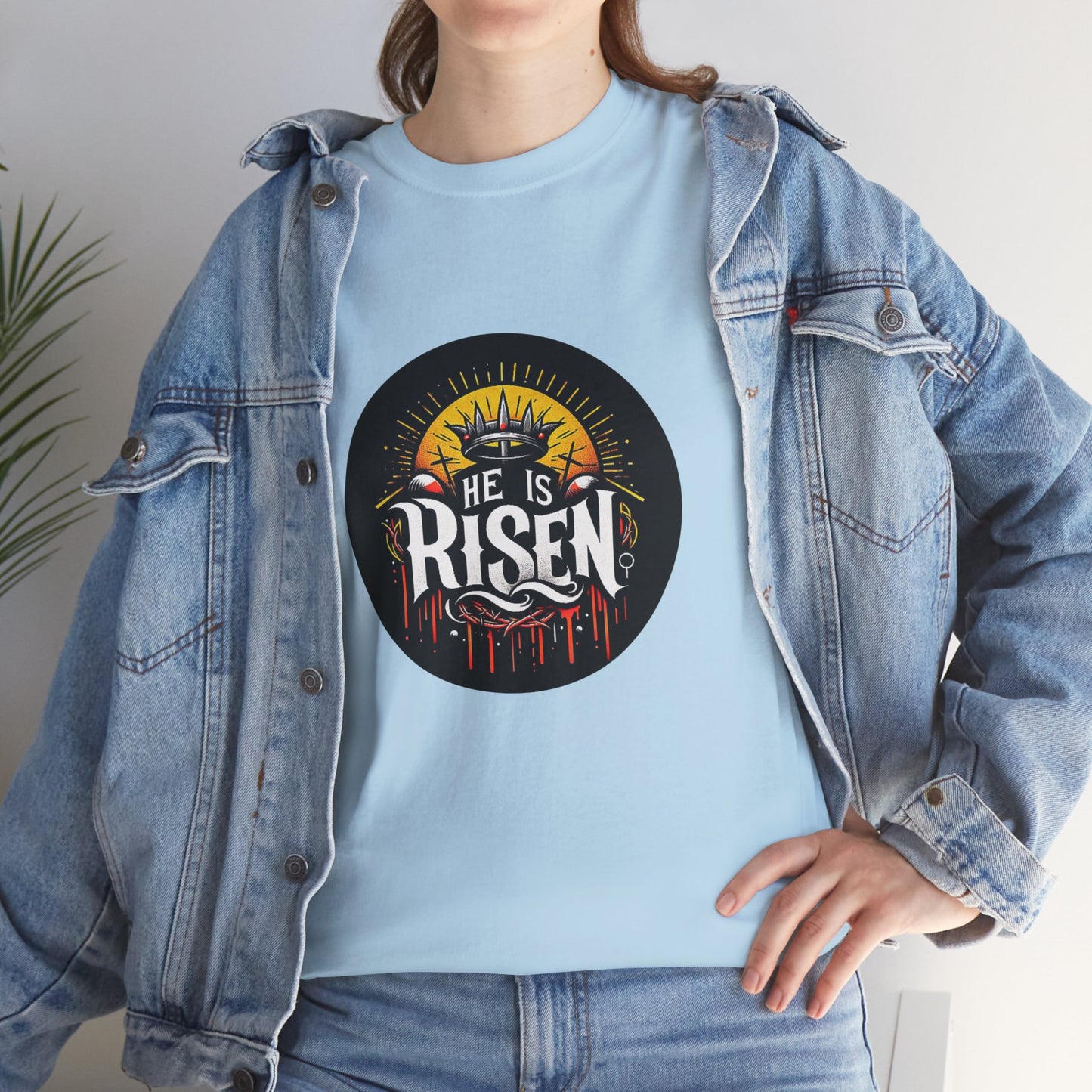 He is Risen! Unisex Heavy Cotton Tee