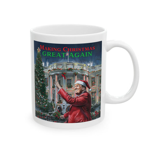 Trump “Make Christmas Great Again” Ceramic Mug, (11oz, 15oz)