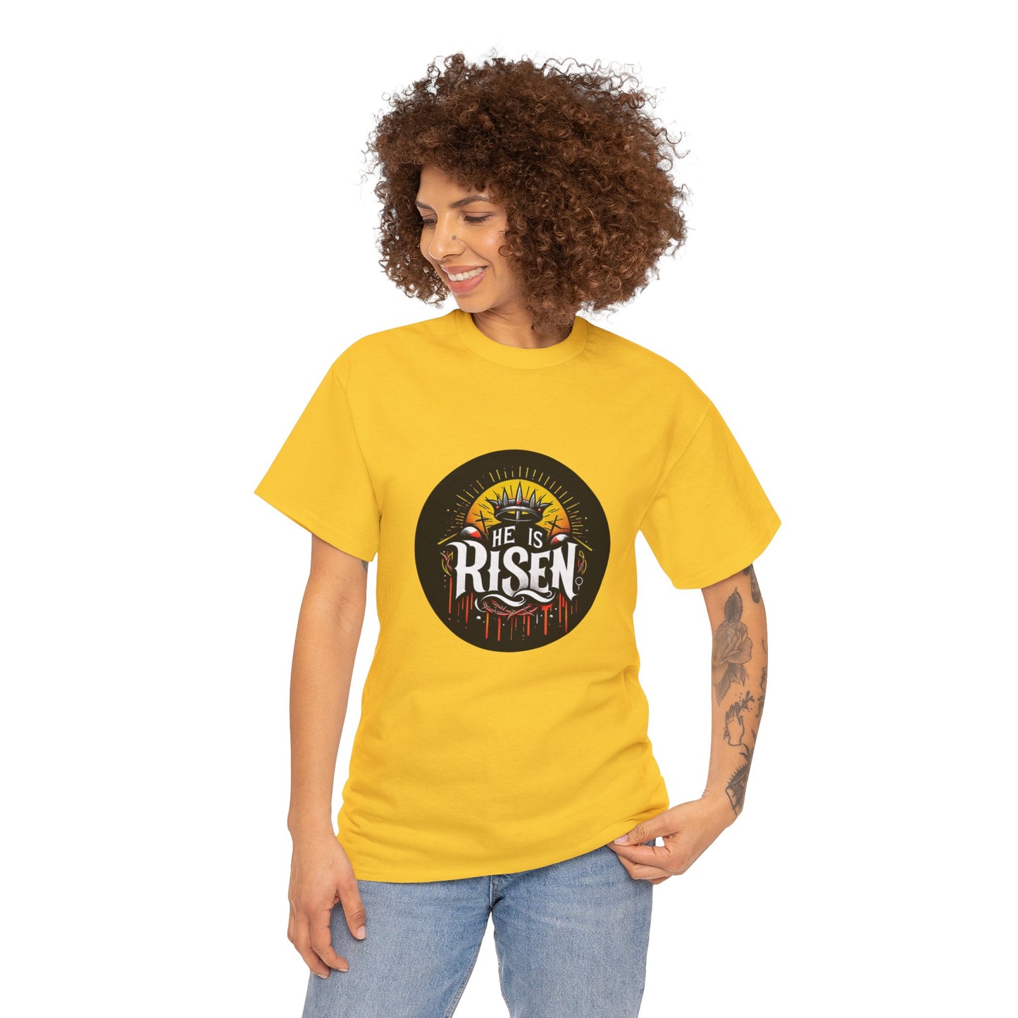 He is Risen! Unisex Heavy Cotton Tee