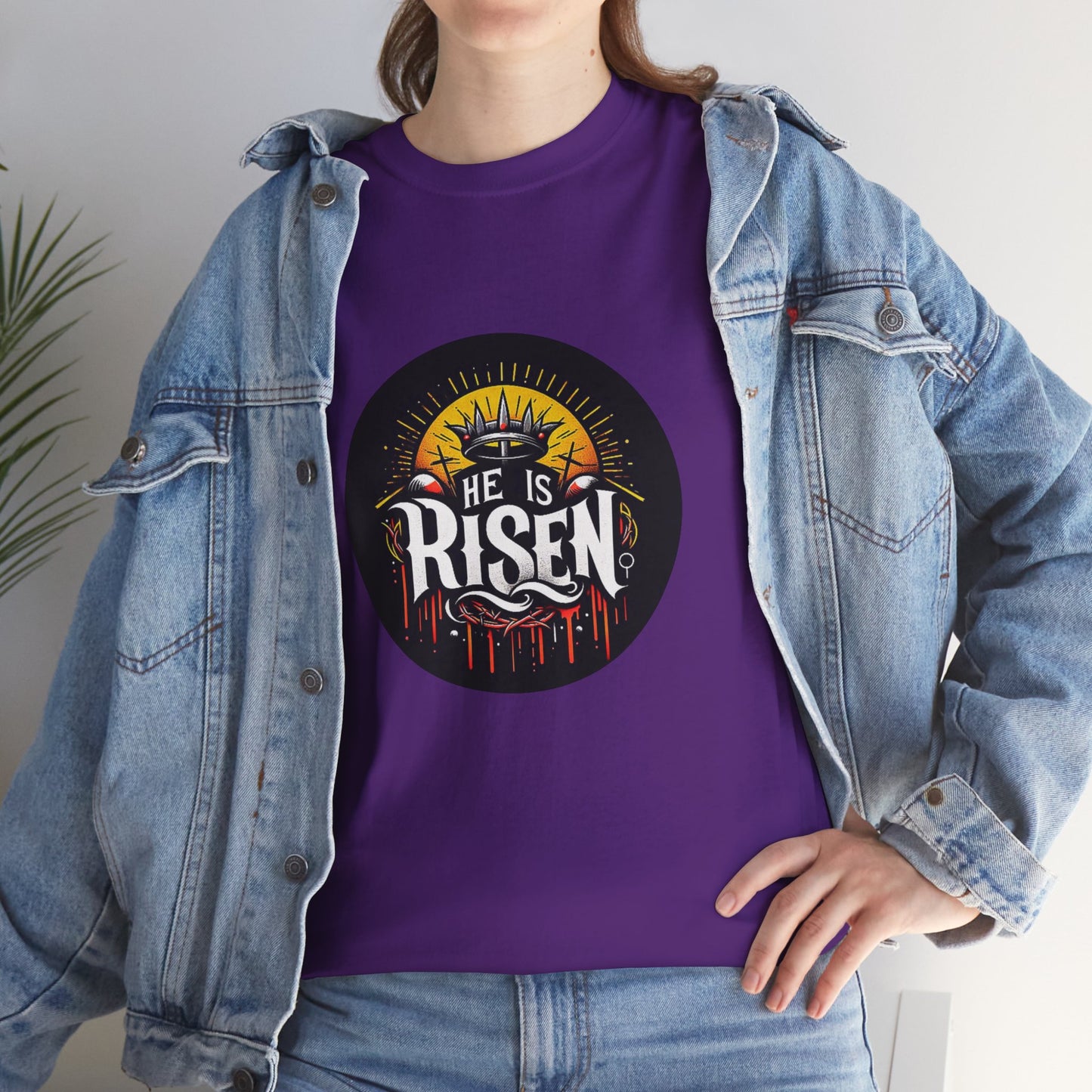 He is Risen! Unisex Heavy Cotton Tee