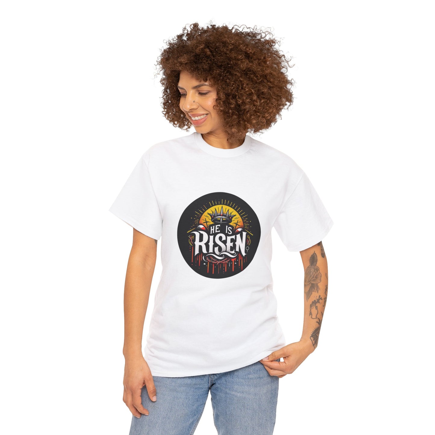 He is Risen! Unisex Heavy Cotton Tee