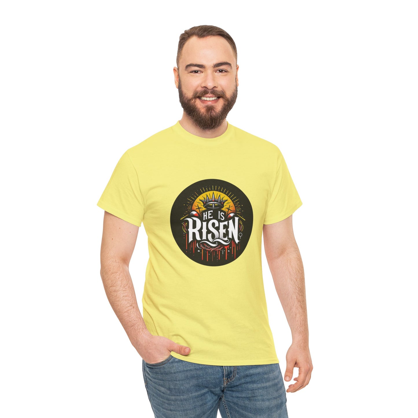 He is Risen! Unisex Heavy Cotton Tee