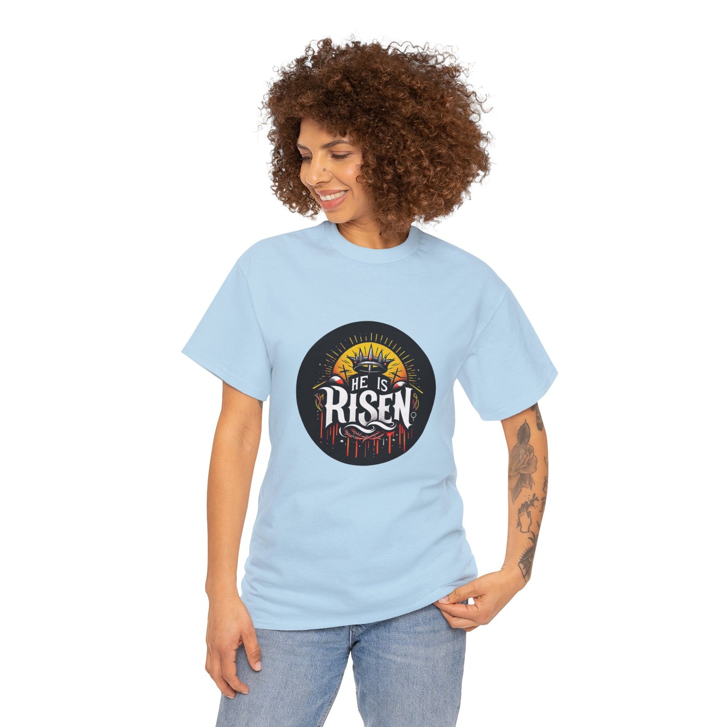 He is Risen! Unisex Heavy Cotton Tee