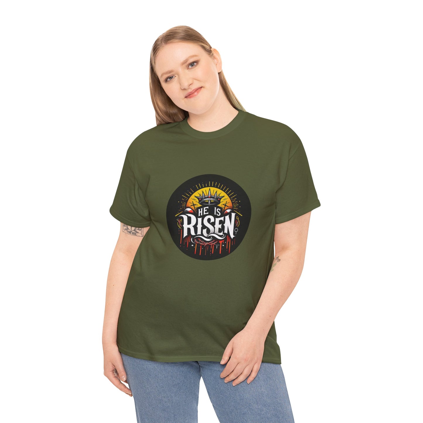 He is Risen! Unisex Heavy Cotton Tee