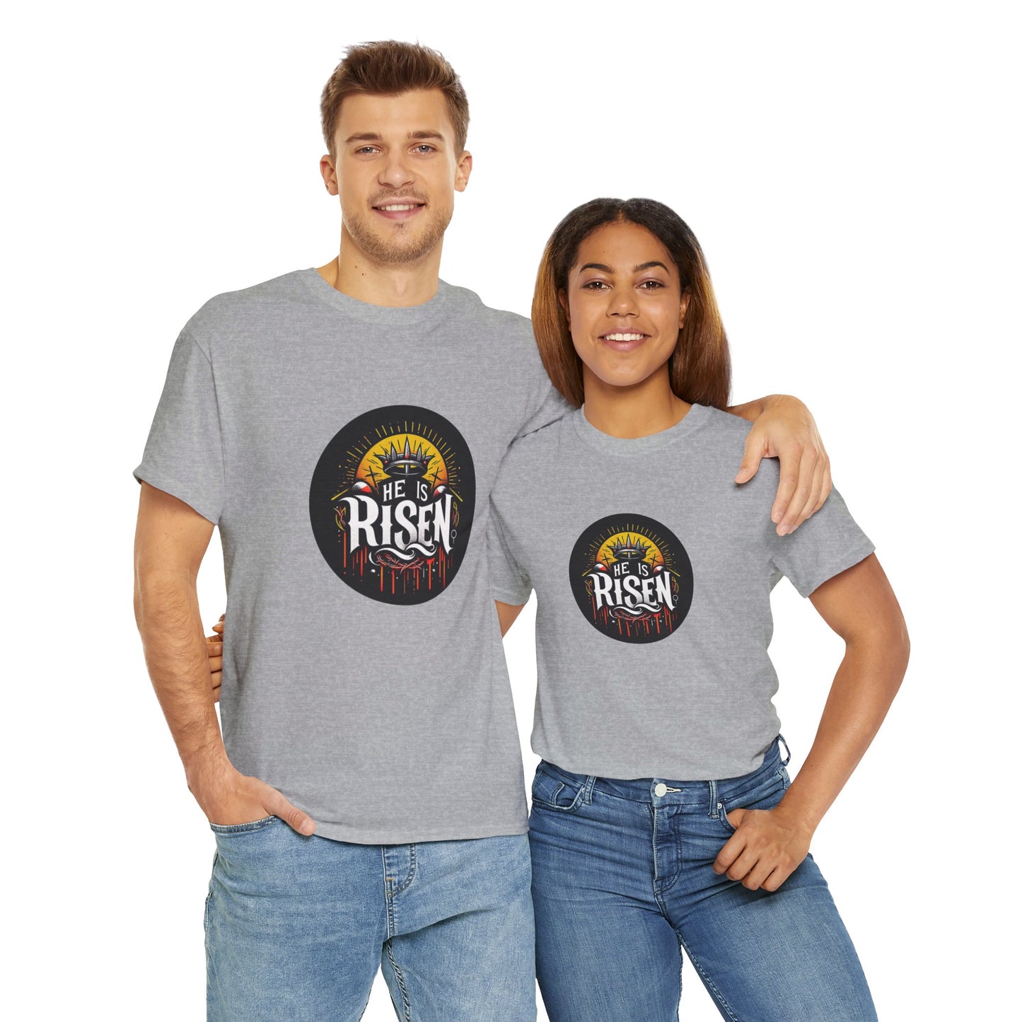 He is Risen! Unisex Heavy Cotton Tee