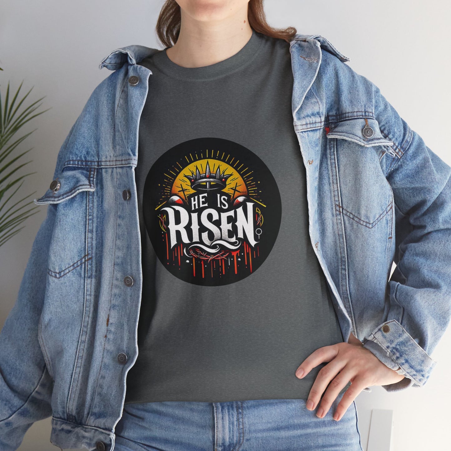 He is Risen! Unisex Heavy Cotton Tee