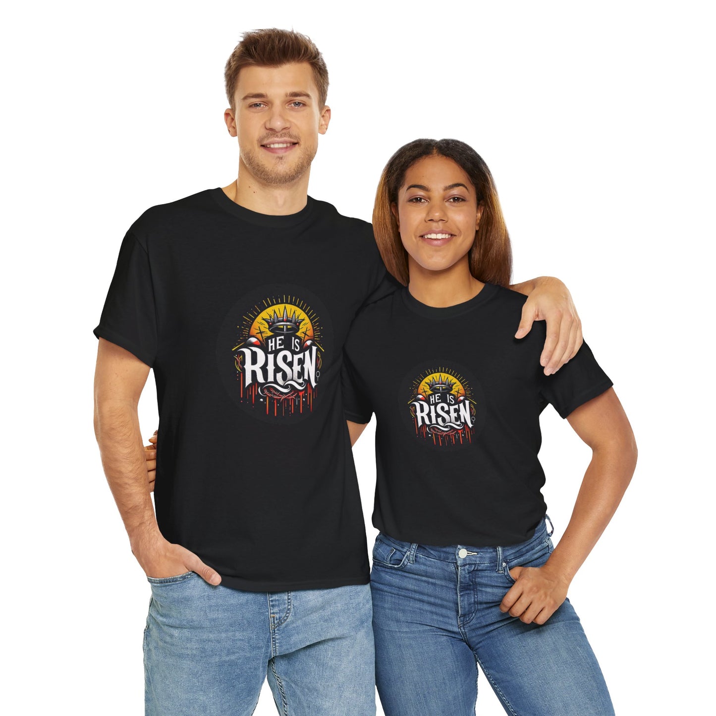 He is Risen! Unisex Heavy Cotton Tee