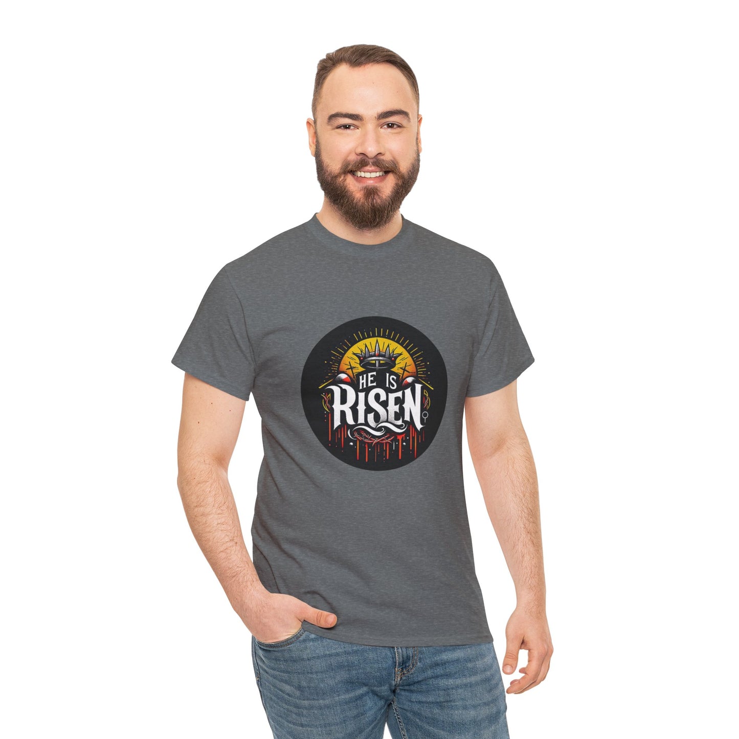 He is Risen! Unisex Heavy Cotton Tee