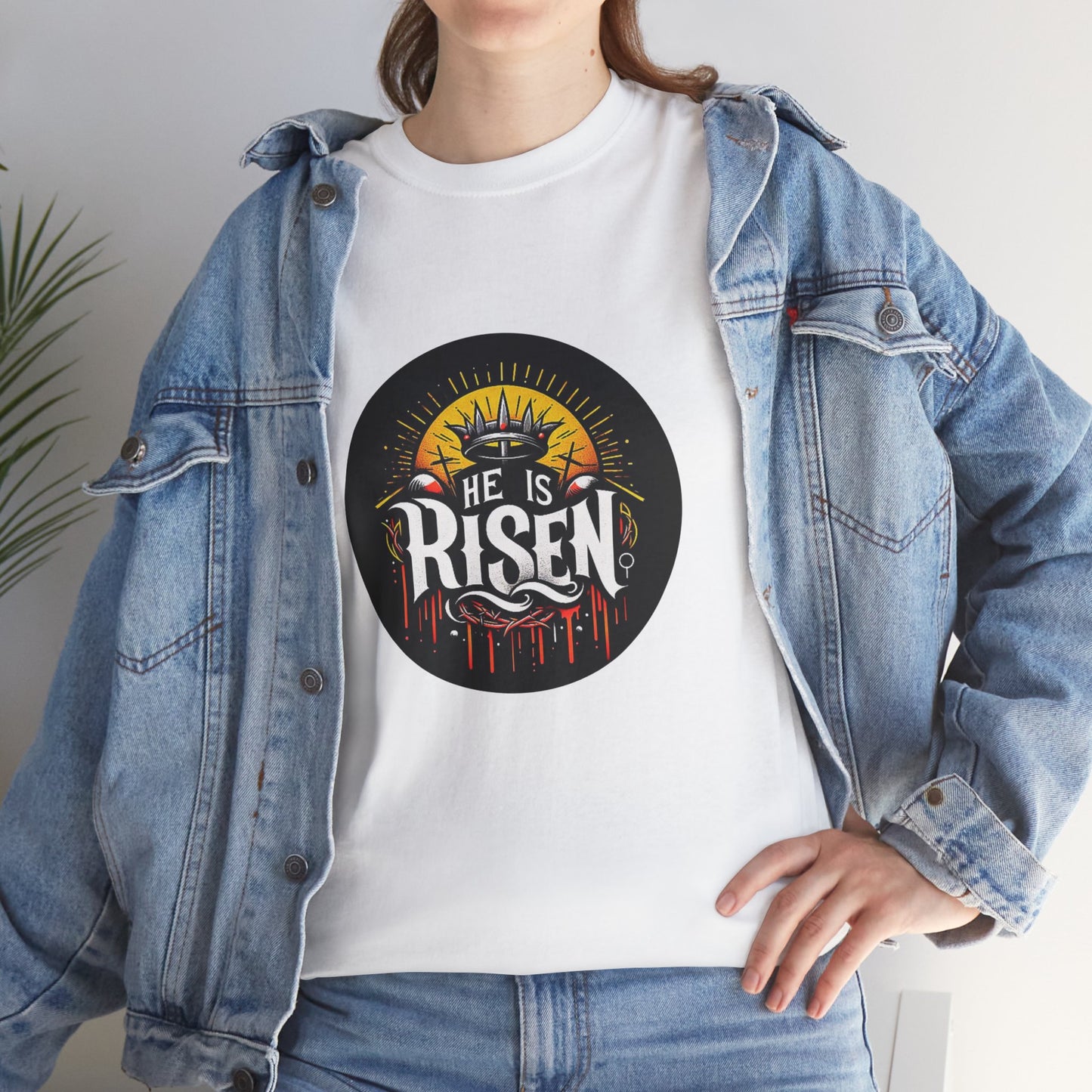 He is Risen! Unisex Heavy Cotton Tee