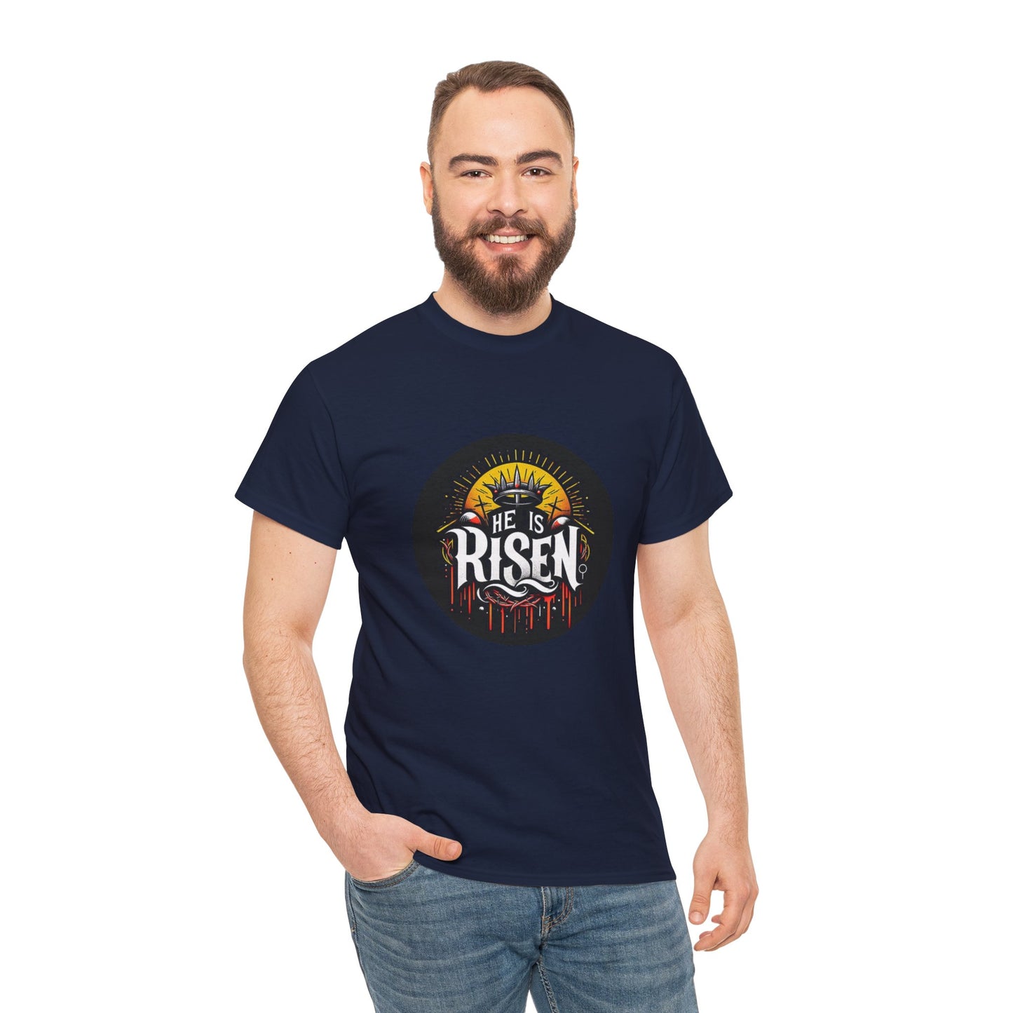 He is Risen! Unisex Heavy Cotton Tee