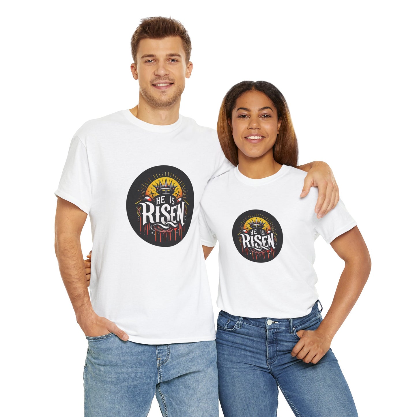 He is Risen! Unisex Heavy Cotton Tee