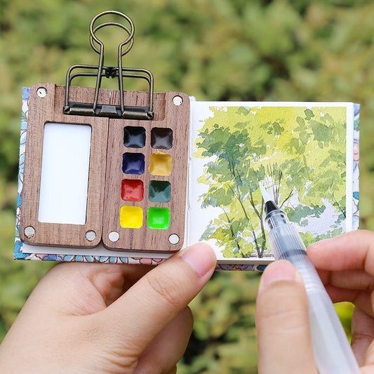 Pocket-Size Portable Watercolor Palette Art Studio